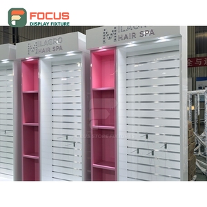 Retail Hair Wig Display Cabinet Multi Shelf Glass Door Drawer Lockable Hair Store Display Cabinet Unit - Product Image 1