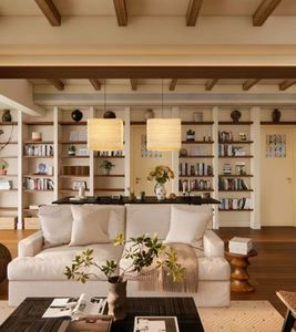 Bibliothèque moderne de luxe en bois massif Mobilier pour la maison et le bureau Bibliothèque murale en bois massif de luxe Bibliothèque ronde avec porte en verre - Product Image 5