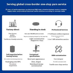 Gros 2mm Ins Creux Fil De Coton Moyenne Boule De Laine Grossière Crochet Teint Motif DIY Tissé Polyester Coton Tricotage À La Main - Product Image 3