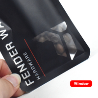Sachets d'emballage refermables à fermeture éclair sur mesure avec fenêtre pour accessoires électroniques