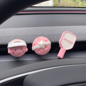 Nuovo Deodorante per Auto in Plastica Creativo a Forma di Pickleball, Decorazione per Bocchette d'Aria, Ornamento Femminile, Centrotavola Aromaterapico di Nuovo Stile - Product Image 4
