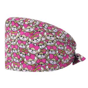 Uniforme Médico, <span class=keywords><strong>Gorro</strong></span> Quirúrgico Nuevo <span class=keywords><strong>con</strong></span> Estampado para Mujer, Gorros Quirúrgicos <span class=keywords><strong>con</strong></span> Botones, Gorros de Trabajo Ajustables <span class=keywords><strong>con</strong></span> Banda Absorbente, Multicolores - Product Image 6