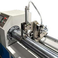 Máquina automática de corte de tubos de cartón de 6 pulgadas, cortadora de tubos de papel de acero con eje intercambiable de 3 pulgadas, tipo 2000, descarga automática