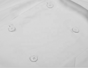 Blouse de laboratoire pour hommes avec bouton croisé - Product Image 3