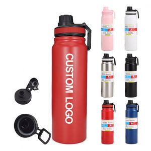 Bouteille d'eau isotherme portable en acier inoxydable 304 de grande capacité pour sports de plein air, avec logo personnalisé, vente en gros, cadeaux promotionnels - Product Image 1