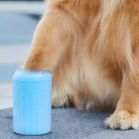 Brosse de nettoyage pour pattes, tasse de lavage pour chiens, nettoyeur de pattes en silicone souple, tasse de lavage pour animaux de compagnie, toilettage des pattes
