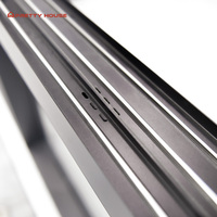 Fenêtres coulissantes en aluminium à double vitrage avec moustiquaire / écran invisible, design moderne, simple et personnalisé pour maison résidentielle