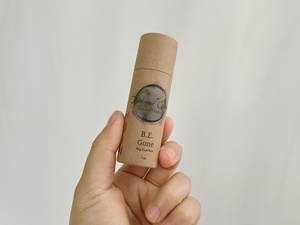 หลอดกระดาษคราฟท์สีน้ำตาลแบบดันขึ้นได้ ย่อยสลายได้ สำหรับใส่ผลิตภัณฑ์แบรนด์บูติก เช่น ลิปบาล์มแบบแท่ง - Product Image 2