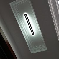 Panneau lumineux en aluminium moderne, éclairage de couloir d'hôtel, lampe murale led pour chambre à coucher, salon, salle à manger
