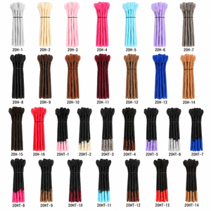 Extensions de Locs <span class=keywords><strong>Synthétiques</strong></span> Permanentes de 6 Pouces, Cheveux Courts Dreadlock pour Tresses au Crochet, <span class=keywords><strong>Dreads</strong></span> pour Hommes et Femmes, Style Punk Hip Hop Reggae - Product Image 2