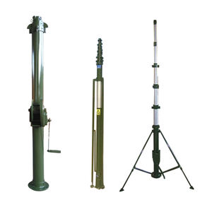 Mástil telescópico de manivela manual resistente de 8m y 26 pies para antenas y cámaras CCTV - Product Image 1