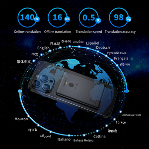 Cross Border AI T1 penerjemah gratis dengan dudukan telepon magnetik & panggilan Video Real-Time ultra-tipis & Mode Offline untuk Global - Product Image 3