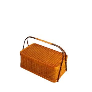 <b>Bamboo</b> Woven Storage Box Rectangle Handmade Tea Ceremony Accessory Food <b>Container</b> - Product Image 5