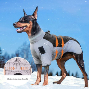 Chaqueta <span class=keywords><strong>de</strong></span> Invierno para Perros <span class=keywords><strong>de</strong></span> Dos Patas, Abrigo Acolchado Grueso y Cálido <span class=keywords><strong>con</strong></span> Reflectores y Velcro Ajustable para Mascotas Grandes y Medianas, Traje para la <span class=keywords><strong>Nieve</strong></span> - Product Image 1