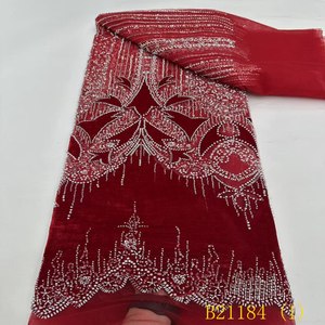 ผ้าลูกไม้ตาข่ายสไตล์วินเทจผ้าโปร่งนุ่มหลากสีผ้าตาข่ายลูกไม้สำหรับงานแต่งงานสไตล์ฝรั่งเศสเป็นมิตรต่อสิ่งแวดล้อมล่าสุด - Product Image 1