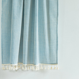 Hiện Đại Rod Túi 2 Tấm Nhà Bếp Cafe Rèm Màu Đen Và Trắng Sọc Tier Rèm Cửa Cho Nhà Sẵn Sàng Thực Hiện - Product Image 6