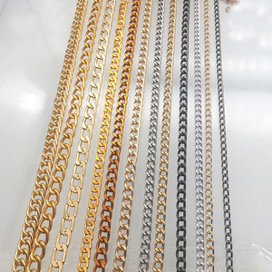 Catene Metalliche Intrecciate di Alta Qualità in <span class=keywords><strong>Oro</strong></span> Chiaro, Robuste Catene per Borse e Tracolle, Personalizzabili - Product Image 4