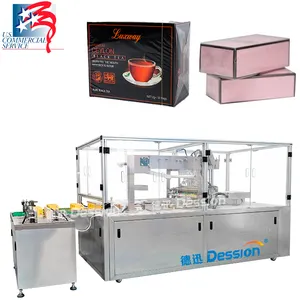 Automatic Carton Box Cellophane Packing Machine Tea Box Cellophane Cosmetic Perfume Carton Cellophane Packing Machine