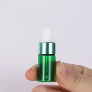 5ml 10ml 15ml 20ml serum cosmetic packaging transparent empty repair essential oil glass dropper bottle with color drop