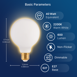 Ahorro de energía 5W 7W LED Luz colgante Lámpara de techo Bombilla de vidrio blanco lechoso Color frío neutro cálido para base residencial E27 - Product Image 2