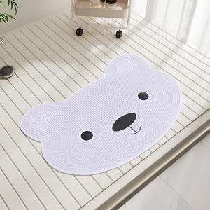 Tapis de bain antidérapant en PVC à motif de dessin animé, tapis de sol imperméable pour la douche, tapis de massage des pieds pour enfants, pour usage domestique dans la salle de bain - Product Image 5