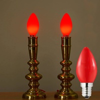 Ampoule LED Décorative Économique E12 E14 pour la Maison, Mini Portable, Spécialement Conçue pour les Temples Bouddhistes, Lumière Blanche Chaude IP44 2700K