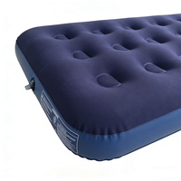 Matelas pneumatique gonflable simple avec pompe pour le camping, la randonnée, les voyages, tapis de couchage portable