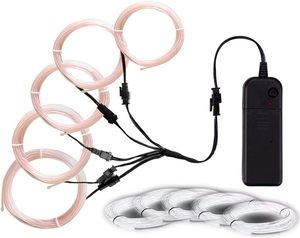 Jeu de fils électriques, 3 modes d'éclairage <span class=keywords><strong>Fil</strong></span> <span class=keywords><strong>électroluminescent</strong></span> portable alimenté par batterie - Product Image 3