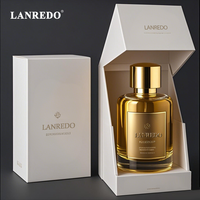 Boîtes rigides faites à la main biodégradables Boîte de parfum Emballage de luxe de conception personnalisée avec stratification brillante et logo
