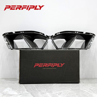 Kit carrosserie automobile Perfiply en fibre de carbone sèche, aérations de pare-chocs avant, conduits d'admission d'air pour BMW M3 G80 G81/M4 G82 G83 2021+