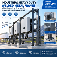 Cadres métalliques soudés robustes pour usage industriel avec support de montage pour rack d'onduleurs photovoltaïques