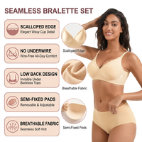 Soutien-gorge sans couture en gel souple, sans armatures, à col ondulé, pour femme, nouveau style dos, uni, respirant, bonnet complet, grande taille, effet liftant, vente en gros