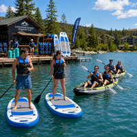 Kit de kayak gonflable pliable pour 2 personnes avec conception durable - Emballage de marque privée pour les acheteurs en gros