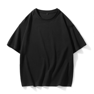 เสื้อยืดสตรีทแวร์ลายกราฟิก เสื้อยืดเรียบๆ ขายส่ง คุณภาพสูง เสื้อยืดโอเวอร์ไซส์ สวมใส่สบาย ไร้ตะเข็บ เสื้อยืดผ้าฝ้ายเนื้อหนา - Product Image 5