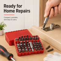 Jeu de 33 embouts de tournevis professionnels en acier GOF, kit d'outils manuels de bricolage, embouts hexagonaux à dégagement rapide, embouts plats, embouts Phillips, embouts spéciaux pour perceuse