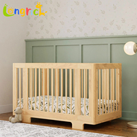 Lit bébé convertible en bois durable, design moderne, lattes de sécurité pour tout-petits, chambre à coucher, salon, école, meubles de luxe