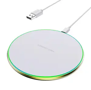 Wholesale price 10W 15W Fast Wireless Charger Qi Wireless Charger Portable Wireless Charger apply Mobile Phone Universal