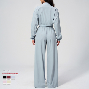 Vêtements <span class=keywords><strong>de</strong></span> sport pour femmes, veste respirante pour activités <span class=keywords><strong>de</strong></span> plein air, protection solaire, séchage rapide, haut court, pantalon <span class=keywords><strong>de</strong></span> <span class=keywords><strong>jogging</strong></span>, ensemble <span class=keywords><strong>de</strong></span> survêtement pour femmes - Product Image 2