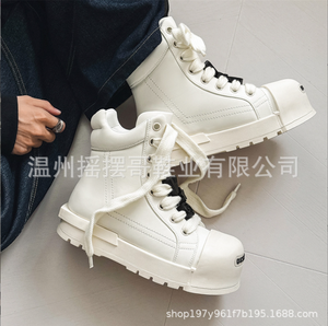 Thời trang mới khởi động Net Đỏ vài Giày giản dị Cổ Điển Retro thoáng khí thể thao nâng cao giày đầu lớn Giày Nam Tốt nhất - Product Image 6