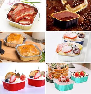Best Price Microwavable PP Disposable Food Box Bake Tray Takeaway Black Gold Eco Friendly Aluminum <b>Foil</b> Food Packaging <b>Container</b> - Product Image 4