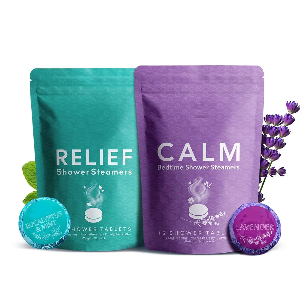 Relaxation Stress Relief Home Spa Shower Tablets Women Shower Bombs Gift Set Self Care Aromatherapy Shower Steamers