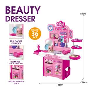 Juguete de Maleta de Juguete para Niñas, Juego de Imitación, Set de <span class=keywords><strong>Maquillaje</strong></span> para Niños, Set de Cosméticos para Niñas, Princesa de Belleza - Product Image 3