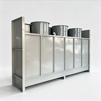 Extracteur de poussière humide avec moteur 10 kW 380V, machine d'extraction de poussière par aspiration murale pour atelier de marbre