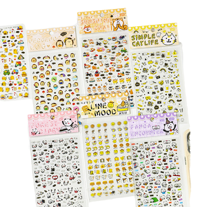 Feuilles d'autocollants en vinyle découpés sur mesure OEM |   Autocollants adhésifs amovibles imperméables de haute qualité 100 pièces Finition brillante Tailles personnalisées - Product Image 1