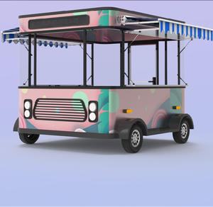 Tongcai Custom Round Model Street Mobile Kitchen Hotdog <strong>Cart</strong> Coffee Van Pizza Trailer Restaurant <strong>Fast</strong> <strong>Food</strong> <strong>Cart</strong> - Product Image 2