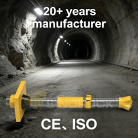 Barre d'ancrage creuse autoperceuse galvanisée Sinorock 40Cr R32N R38 R51 T30 T40 pour le boulonnage de roches et la construction de mini-pieux