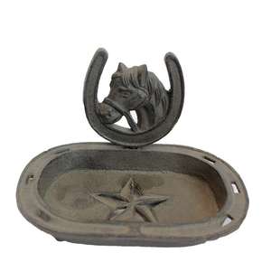 חומר מתכת מותאם אישית בעל סבון ברזל יצוק עם לוגו משומר - Product Image 5