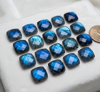 Superbe pierre précieuse naturelle de labradorite bleue à reflets, taille coussin, pierre brute pour designers de bijoux, approvisionnement en gros HASNAIN GEMS