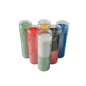 Vela de Cera de Parafina sin Llama de 8 Pulgadas, sin Aroma, en Frasco de Vidrio, para Venta al por Mayor, Religiosa - Product Image 4