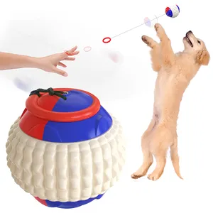 Dog Ball Throw Automatic Rubber Chew Toy For Dogs Launcher Machine Glow In The Dark Puppy Puzzle Game